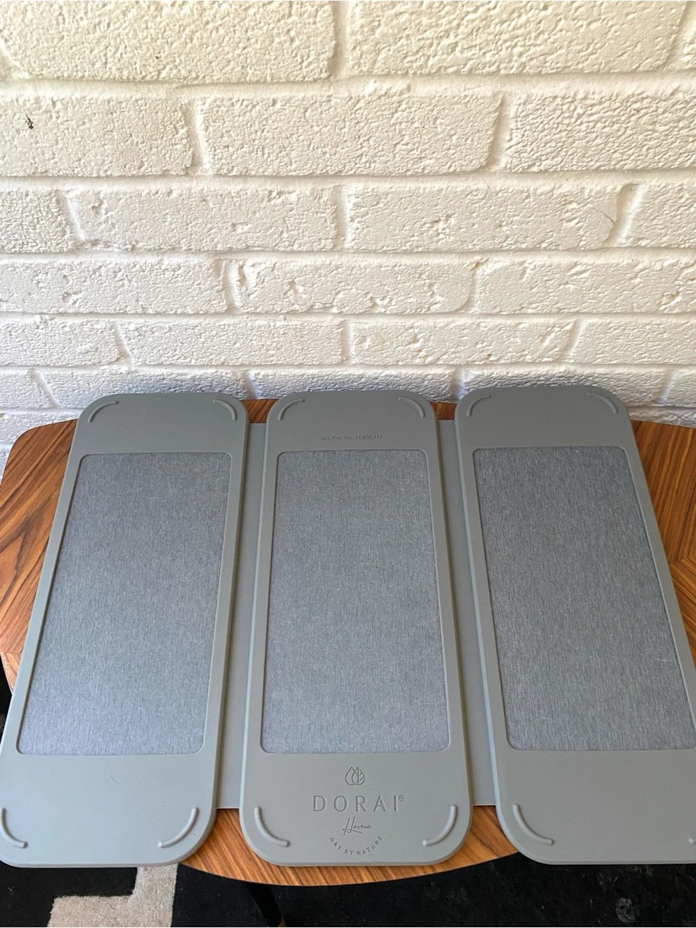 DORAI Dish Pad Foldable Dish Drying Mat Slate Gray Heavy